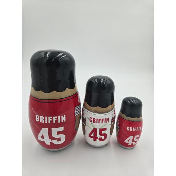 Archie Griffin Ohio State Buckeyes Stackerdolls 3-Piece Hand-Painted Nesting - Picture 2 of 3